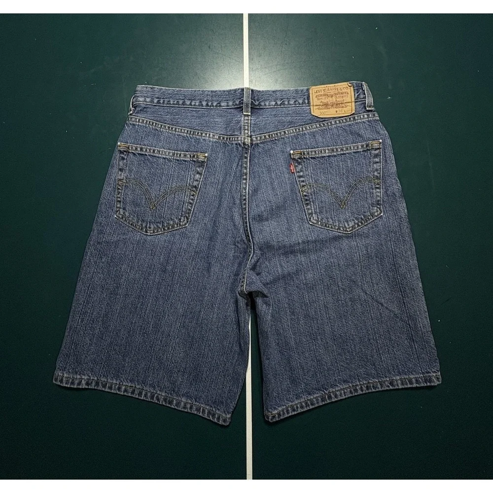Vintage Levi's 550 Relaxed Fit Jean Shorts Men's 34 Dark Wash‎ Denim 10